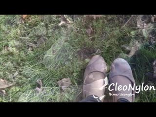 video by footfetish, nylon, flats
